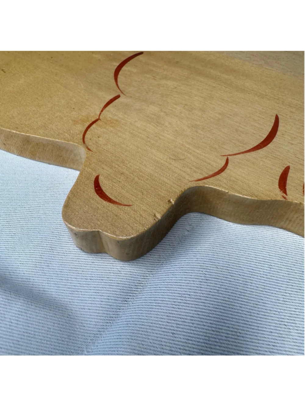 Vintage Rare Japanese Pig Shaped Wooden Cutting Board / Charcuterie Platter